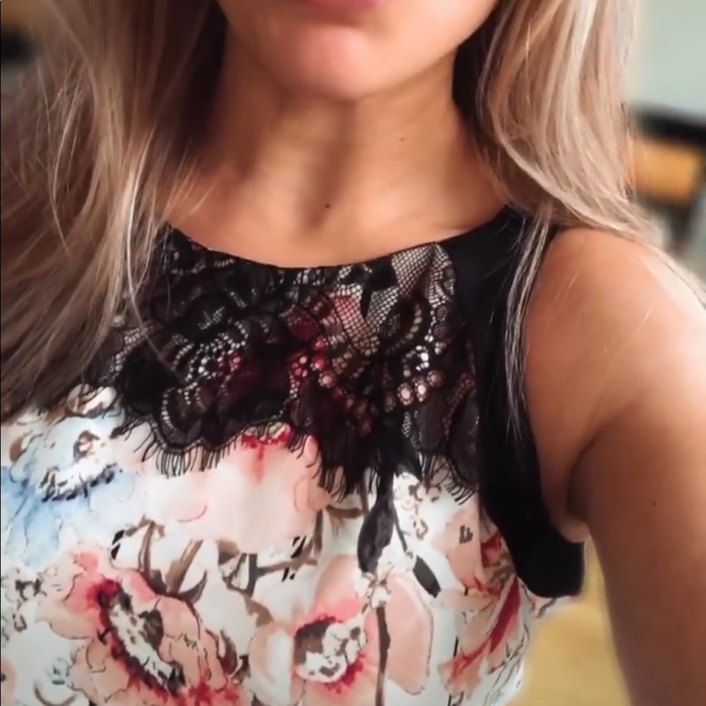 ZARA SKIRT & WHITE HOUSE BLACK MARKET BLOUSE